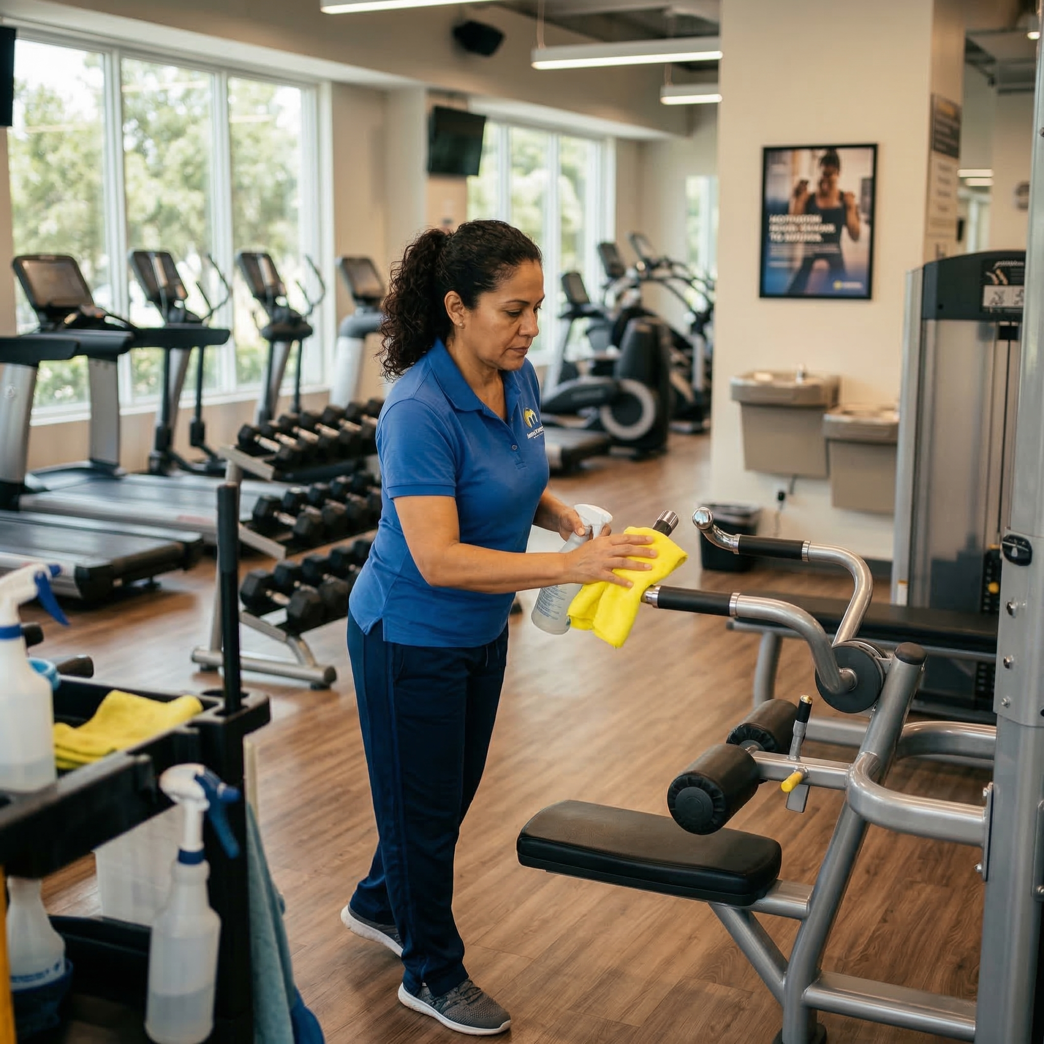 BLC Building Solutions professional gym equipment sanitization in Miami